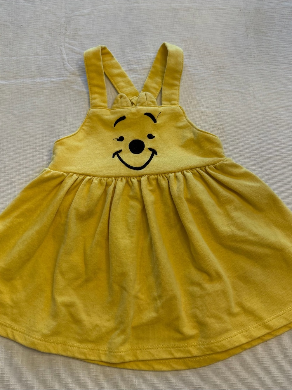 Disney Yellow Winnie the Pooh overall jumper dress